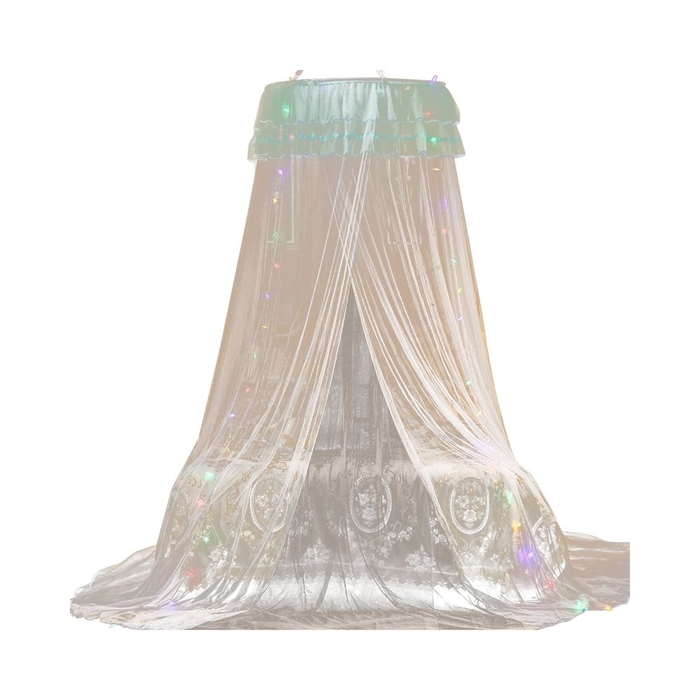 Princess dome mosquito net bed canopy for girls, sheer and elegant, fits twin beds or cribs, easy to install, ideal for kids' room decor.