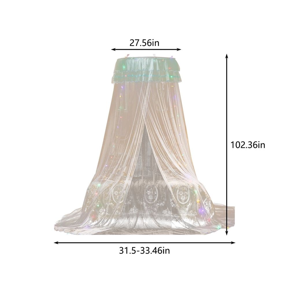 Princess dome mosquito net bed canopy for girls, sheer and elegant, perfect for twin beds and kids’ rooms, easy to install.