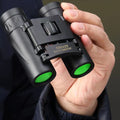 High definition portable binoculars with 500x25 night vision for outdoor activities, bird watching, concerts, travel, hiking, and sports.
