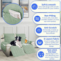 Dark blue waterproof recliner chair cover with pocket, non-slip design for small recliners, washable pet and baby lazy boy chair cover