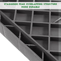 Durable grey plastic plant stand with wheels, suitable for indoor and outdoor use, designed for versatile plant display.