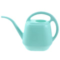 Blue plastic indoor watering pot with ergonomic design, sturdy and practical, suitable for kids' outdoor play and gardening activities.