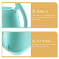 Blue plastic indoor watering pot by Everything Baby, ergonomic and sturdy, designed for kids' outdoor play and watering activities.