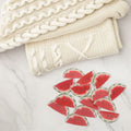 Set of 50 colorful watermelon acrylic pins featuring cute fruit designs, ideal for girls' shirts and summer accessories.