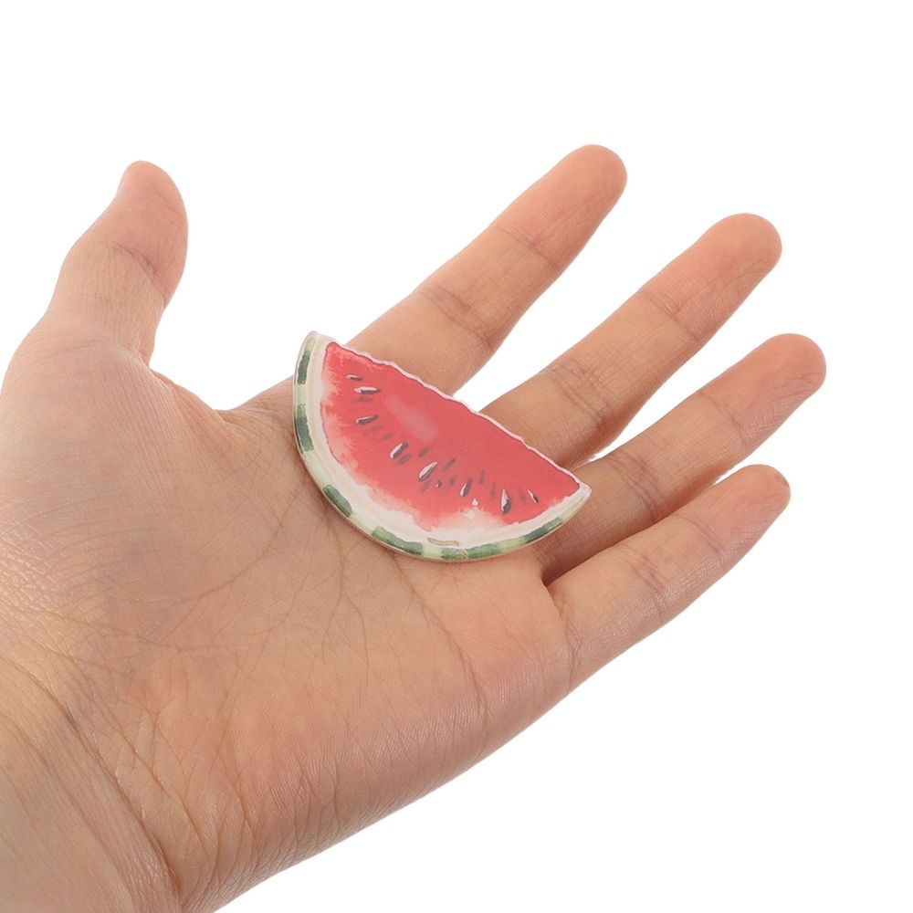 Set of 50 colorful watermelon acrylic pins featuring cute fruit designs for kids' accessories and summer outfits.
