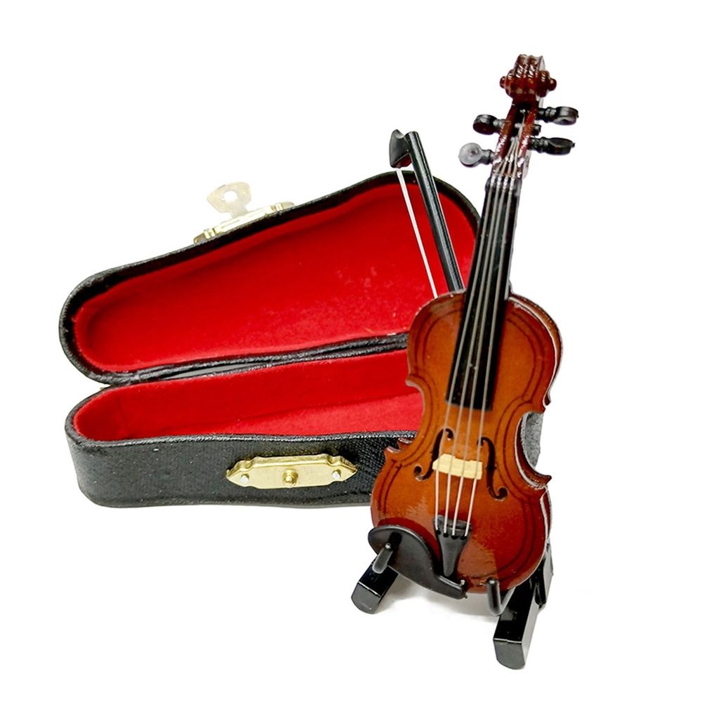 Miniature violin model ornament by Everything Baby, perfect for music lovers and kids' musical toy collection.