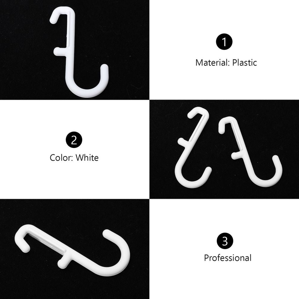 White plastic baby and kids hangers set of 7 from Everything Baby, stylish and easy to install for organizing children's clothing.