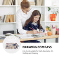 Professional zinc alloy drafting compass set by Everything Baby for students, featuring screw mount and durable construction.