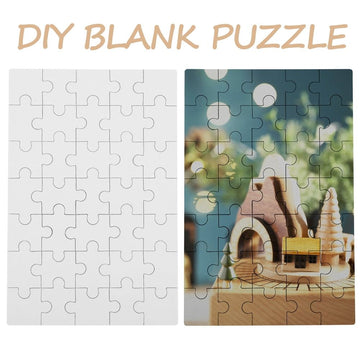 Ten sublimation puzzle blanks for baby and kids building toys, ideal for custom crafts, projects, and party activities.