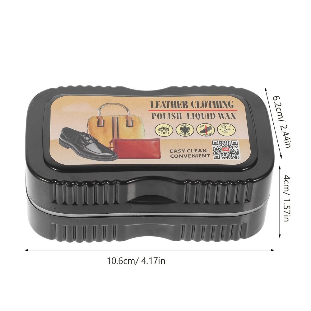 Double-sided soft white shoe polish sponge by Everything Baby, durable and portable for home or travel use.
