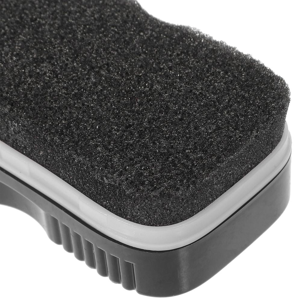 Double-sided white shoe polish sponge from Everything Baby, soft and durable, ideal for home and travel shoe care.