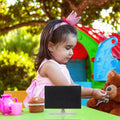 Black plastic miniature TV accessory for dollhouse decoration, realistic baby and kid’s pretend play toy by Everything Baby