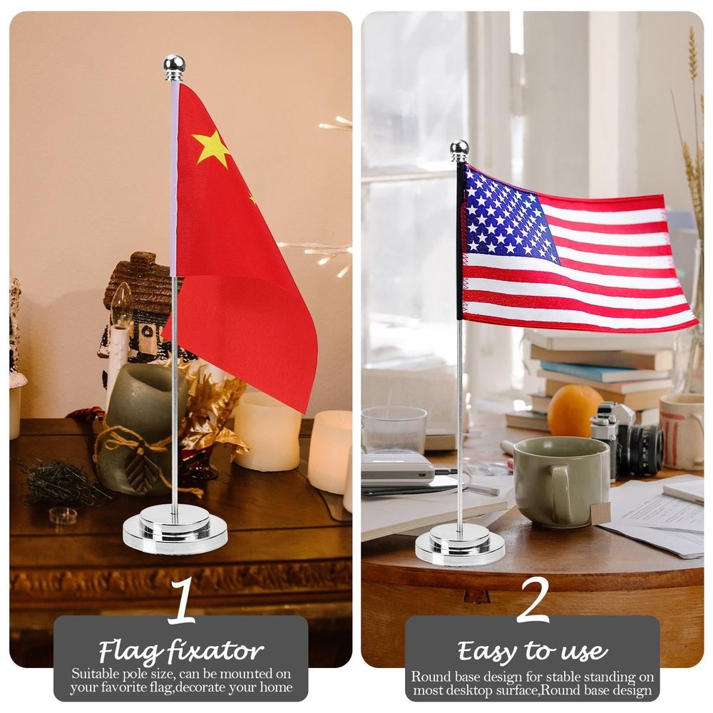 Silver iron flagpole, durable indoor and outdoor display, suitable for baby and kids outdoor play equipment by Everything Baby.