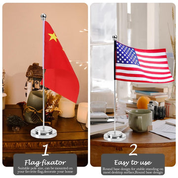 Silver iron flagpole, durable indoor and outdoor display, suitable for baby and kids outdoor play equipment by Everything Baby.