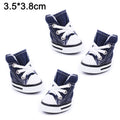 Small dog shoes from Everything Baby, four-season canvas sneakers with warm soft soles, suitable for small dogs in various weather.