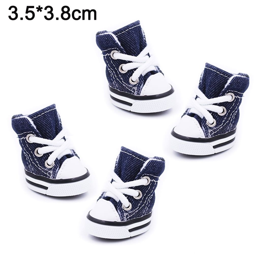 Small dog shoes from Everything Baby, four-season canvas sneakers with warm soft soles, suitable for small dogs in various weather.