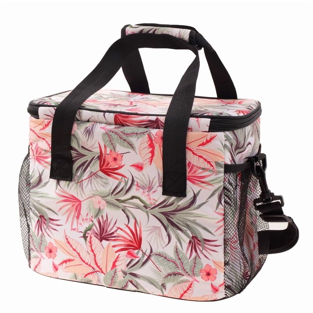 Leaf camouflage 14L waterproof insulated lunch bag by Everything Baby, soft leakproof liner, ideal for picnics, work, or beach outings.