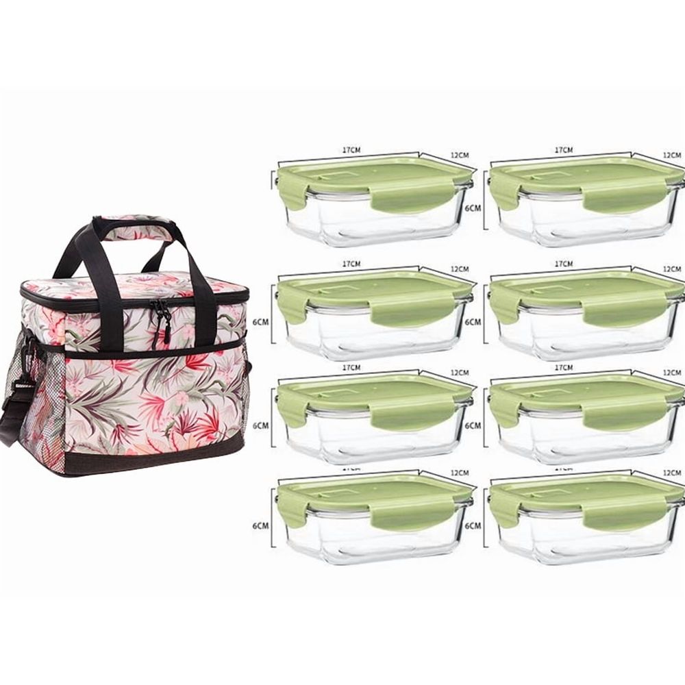 Leaf camouflage 14L waterproof insulated lunch bag by Everything Baby, soft leakproof liner, ideal for work, picnic, or beach.