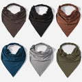 Six colorful boho triangle scarf headbands with clips for women and teens, non-slip, elastic, solid colors, perfect for stylish hair accessories.