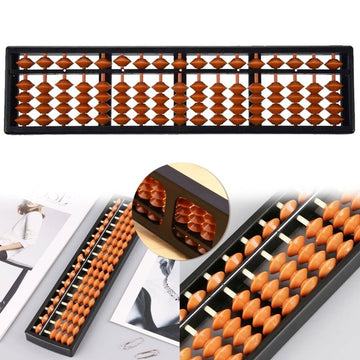 Abacus (Math Learning Tool, Counting Frame), 17-Digit Soroban Abacus, Traditional Design, Educational, For Young adults Learning Math, Fun & Interactive