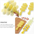 Three-piece rice mold set by Everything Baby for easy, quick pretend play with colorful plastic molds for kids' crafting.