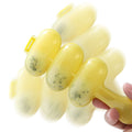 Three-piece rice mold set by Everything Baby for pretend play, featuring colorful shapes for crafting fun rice displays.