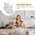 Transparent silicone mold of a cute sleeping bear, ideal for baby-themed baking, DIY crafts, and training projects.