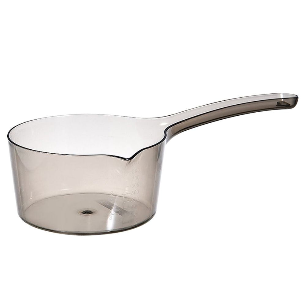 Large grey ergonomic water ladle and soup scoop by Everything Baby, ideal for kids' lunch boxes and serving soups.