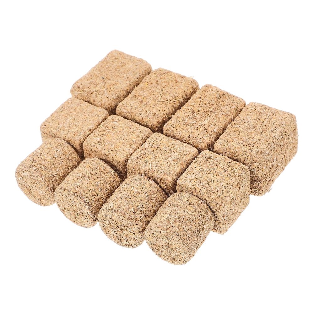 Mini haystack model set for rustic farm scenes, featuring 24 small haystacks for farmyard play and decor.