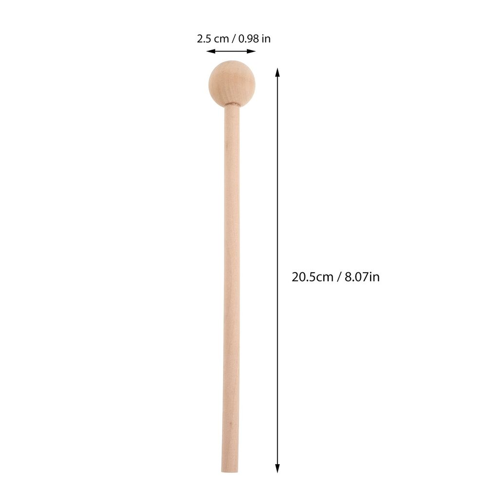 Two wooden xylophone mallets for kids, designed for early music education and kindergarten activities, by Everything Baby.