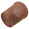 Woven plastic waste basket with large capacity, suitable for kids' room toy storage, by Everything Baby.