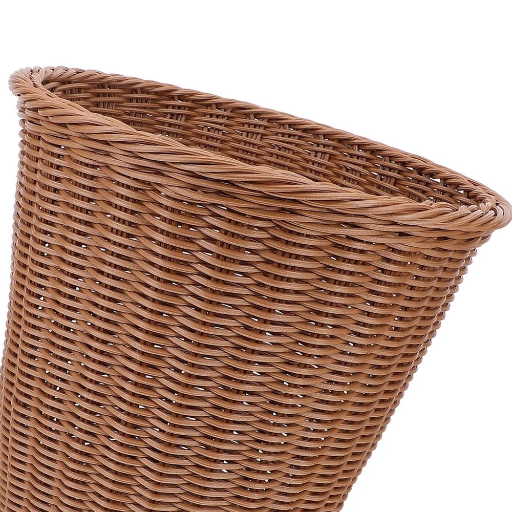 Woven plastic waste basket with large capacity for household use, suitable for kids' rooms and toy storage by Everything Baby.