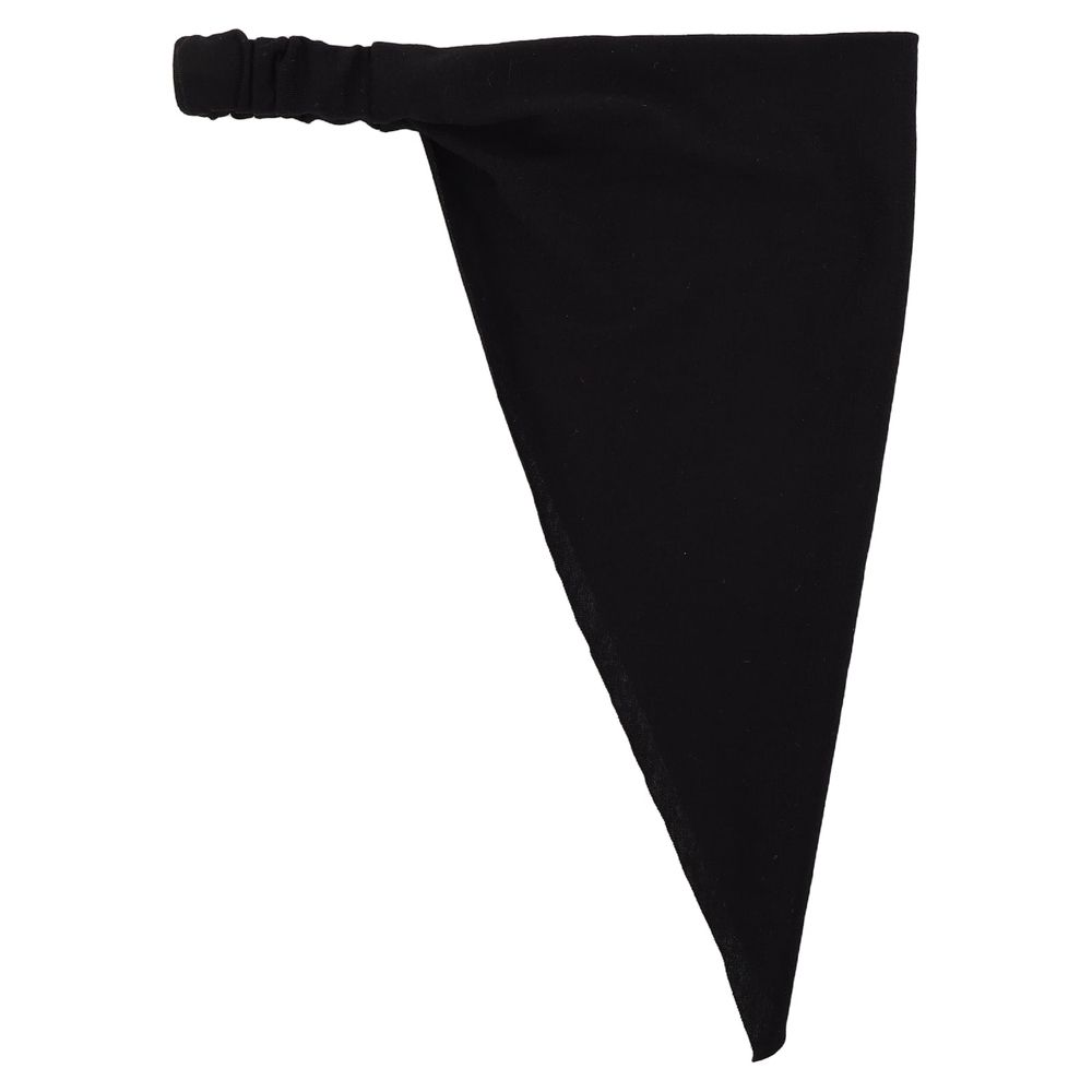 Black triangle headscarf for boys, casual outings, made of soft cloth, suitable for baby and kids' sleepwear by Everything Baby.