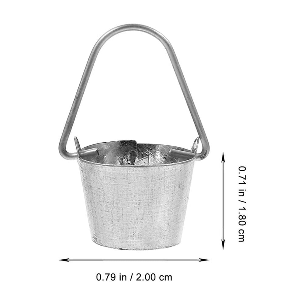 Small metal mini pail buckets for indoor outdoor decor, crafts, garden, and party decorations, ideal for baby and kids outdoor play.