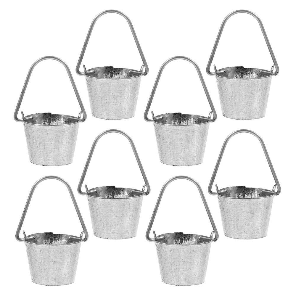 Small metal mini pail bucket by Everything Baby, perfect for indoor outdoor decor, crafts, garden, and party decoration.