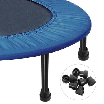 Trampoline Legs Replacement Mini Trampoline Leg Cap Tips 8Pcs Black Rubber for Outdoor Activities