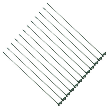 12Pcs Plastic Garden Stake for Supporting Peonies and Roses 19In