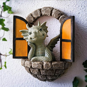 Desktop Ornament under $10,Garden Statue Outdoor Decor Garden Dinosaur Eating Gnomes Figurine Yard Art Ornaments For Fall Garden Sculptures & Statues For Outside Lawns Patio Yard Garde