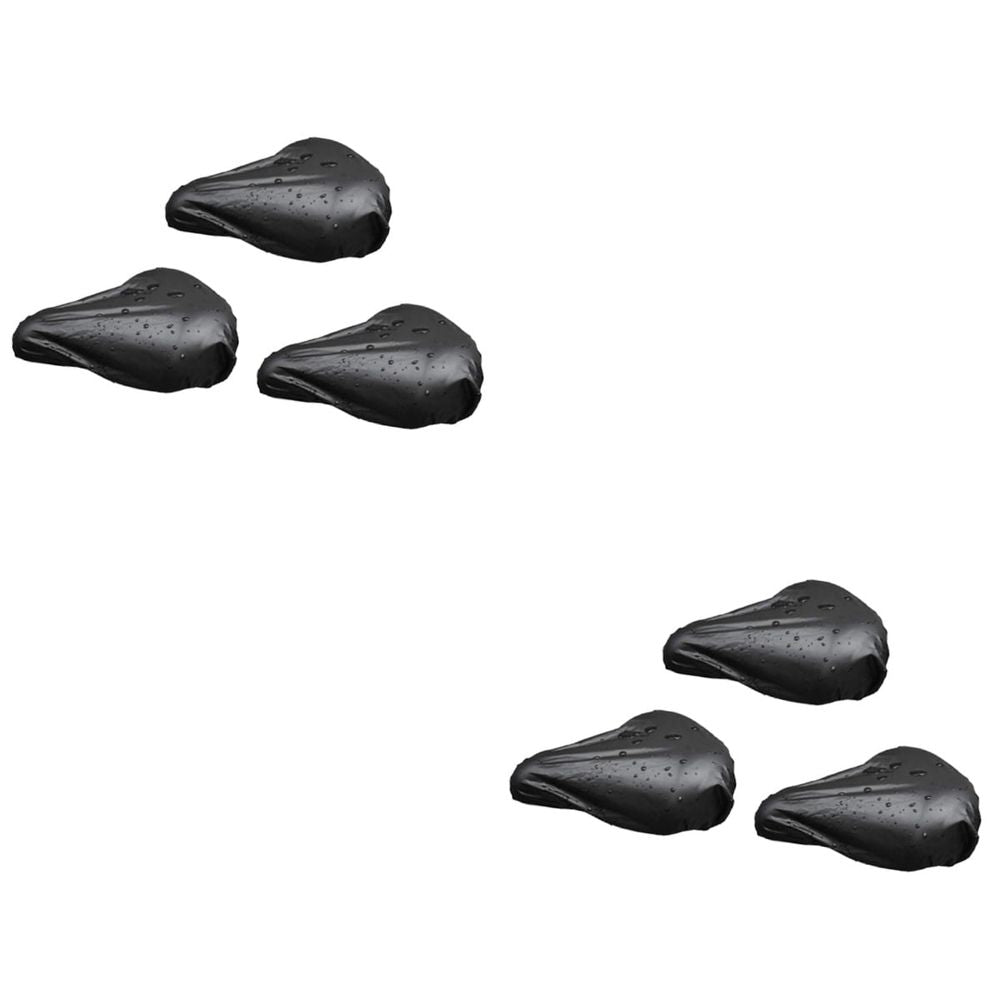 Six colorful kids bike seat covers by Everything Baby, rainproof and comfortable, designed for children's bicycles and scooters.
