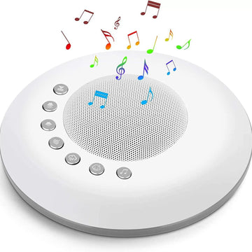 White Noise Machine for Kids, Sound Machine Baby with Ambient Night Light, Soothing Sounds Sleep Noise Ideal Gifts for Kids Adults Bedside Travel Nursery