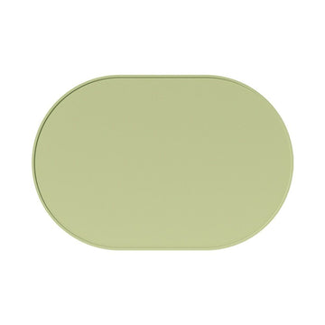 Silicone Placemats Set of 4, Oval Heat Resistant Place Mats, Waterproof Washable Wipeable Dining Table Mats, Non-Slip Silicone Food Mat for Toddles Kids Adults Home Decor