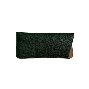 2pcs Women's Eyeglass Case Leather Soft Holder Pocket Cases Slim Travel Pouch for Sunglasses Eyeglasses Readers（black）