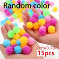 Set of 15 colorful baby massage balls with hedgehog design, ideal for yoga, foot, and body relaxation in ball pits and playpens.