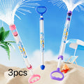 Colorful 3-piece summer firework water gun set for kids, made of ABS, perfect for outdoor pool, beach, and birthday play.