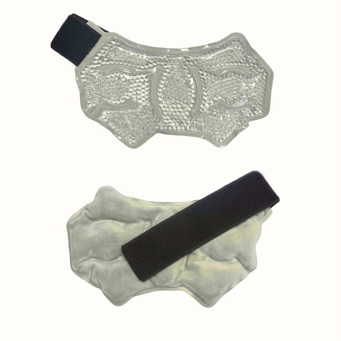 Gray ankle and sport foot ice wrap with adjustable brace, gel pack for hot cold therapy for ankle, knee, arm, and leg.