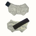 Gray ankle and sport foot ice wrap with adjustable brace, gel pack for hot cold therapy for ankle, knee, arm, and leg.