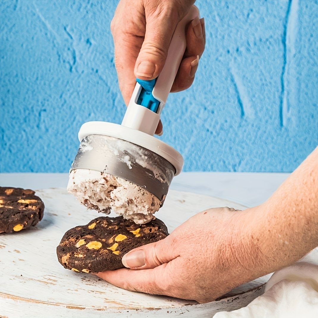 Blue ice cream scoop for kids and babies, perfect for DIY ice cream making, by Everything Baby.
