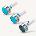 Blue ice cream scoop for DIY ice cream making, suitable for kids and babies, designed for easy scooping and serving.