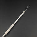 Professional dental tartar scraper tool set with double-ended picks for teeth cleaning and plaque removal, suitable for dental care.