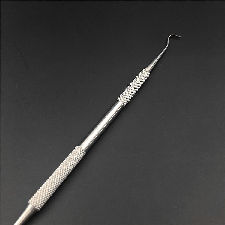 Professional dental tartar scraper tool set with double-ended picks for teeth cleaning and plaque removal, suitable for dental care.